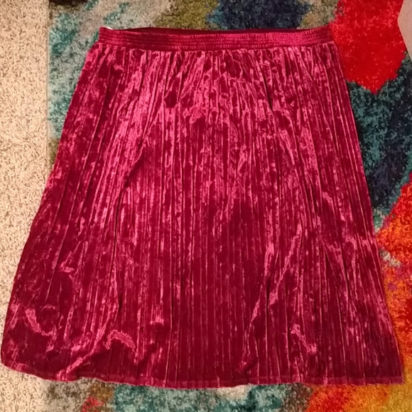 Ava & Viv Dresses & Skirts - Velvet Accordion Skirt